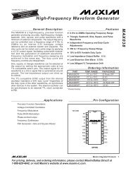 MAX038 High-Frequency Waveform Generator