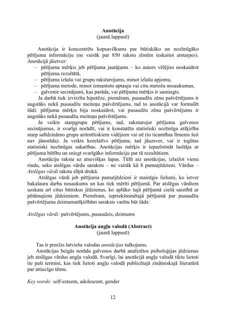 LU PPMF PSIHOLOÄ¢IJAS NODAÄ»A. Metodiskie norÄdÄ«jumi ...
