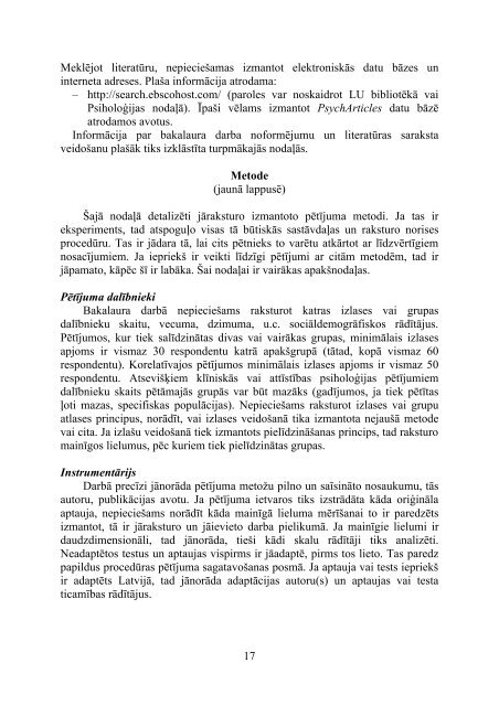 LU PPMF PSIHOLOÄ¢IJAS NODAÄ»A. Metodiskie norÄdÄ«jumi ...