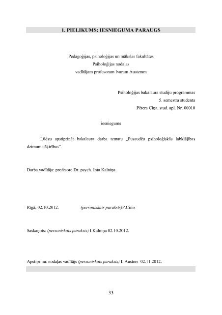 LU PPMF PSIHOLOÄ¢IJAS NODAÄ»A. Metodiskie norÄdÄ«jumi ...