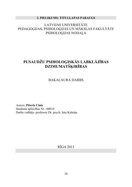 LU PPMF PSIHOLOÄ¢IJAS NODAÄ»A. Metodiskie norÄdÄ«jumi ...