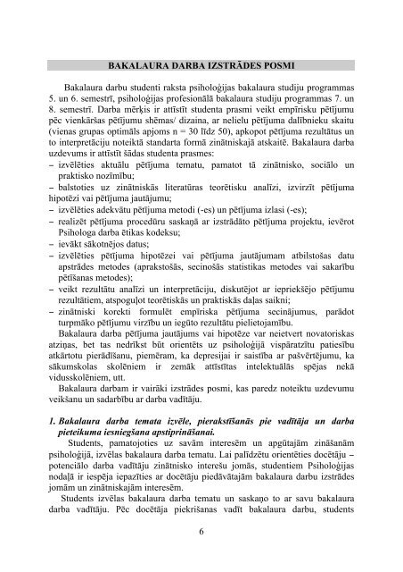 LU PPMF PSIHOLOÄ¢IJAS NODAÄ»A. Metodiskie norÄdÄ«jumi ...