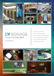 Product Guide 2013 - DV Signage