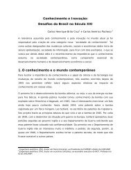 Conhecimento e InovaÃ§Ã£o: Desafios do Brasil no SÃ©culo XXI 1. O ...