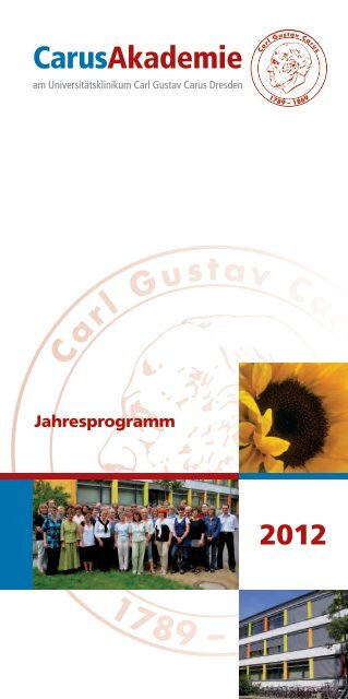Jahresprogramm 2012 - Universitätsklinikum Carl Gustav Carus