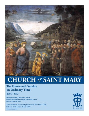 Sunday, July 7, 2013 - St. Mary's Roman Catholic Church