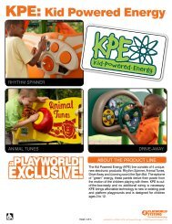 KPE: Kid Powered Energy - Rex Playground Equipment