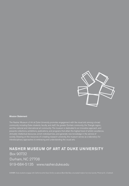 2011 Annual Report - Nasher Museum of Art - Duke University