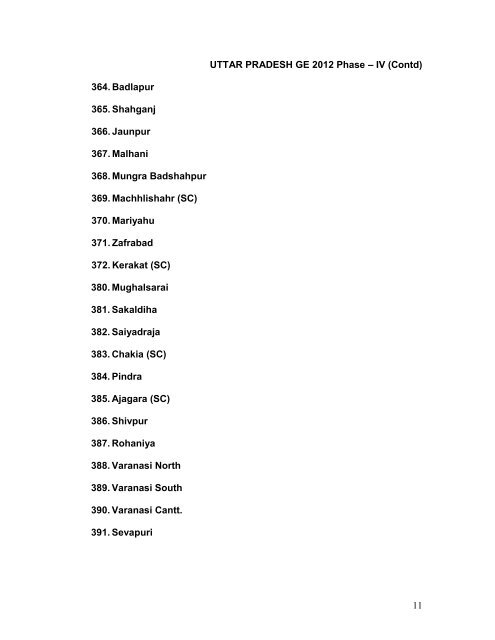 ELECTION COMMISSION OF INDIA - The Chief Electoral Officer ...