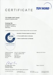 CERTIFICATE 'WNORD - Conergy AG