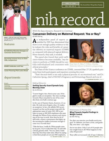 printer friendly version - The NIH Record - National Institutes of Health
