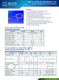 P/N: C-13-002-XX-SXXXX/XXX-X-XX - Source Photonics