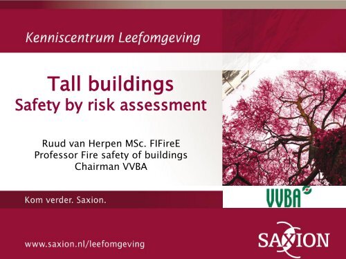 Ruud van Herpen â Lector Fire Safety Engineering, Ensched e - SBR