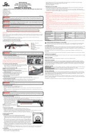 OWNER'S MANUAL - Crosman