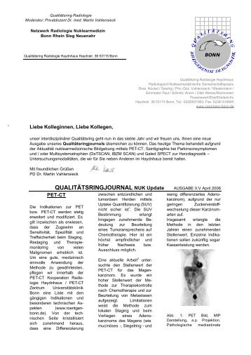 Qualitätsringjournal NUK 04/2006 - Praxisnetz Radiologie ...