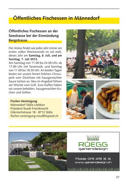 Ãffentliches Fischessen in MÃ¤nnedorf