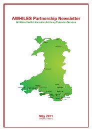 AWHILES Newsletter May 2011.pdf - Wales Deanery