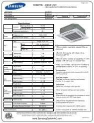 AVXC4H145CE Submittal pdf - Samsung System AC