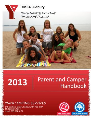 parent handbook 2013 - YMCA Sudbury