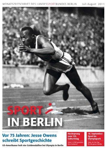 SPORT IN BERLIN Vor 75 Jahren - Landessportbund Berlin