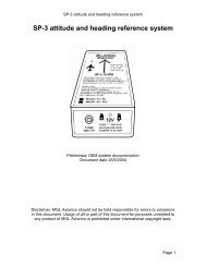 SP-3 attitude and heading reference system - MGL Avionics