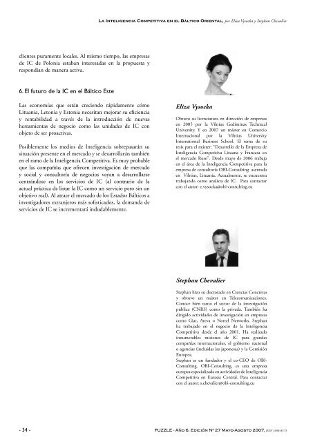 Revista de Inteligencia Competitiva - Luc Quoniam