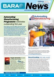 BARA News Summer 2012 - British Automation & Robot Association