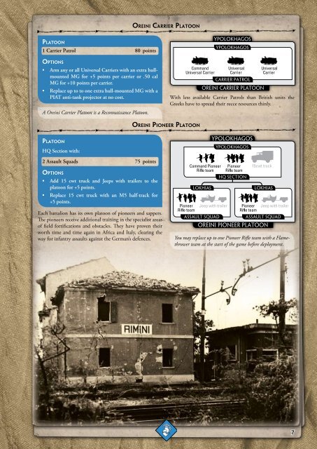 Greek Mountain Infantry Company 1944 (PDF)... - Flames of War