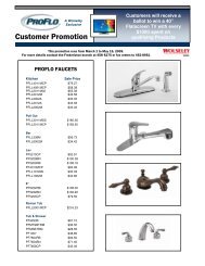 Customer Promotion - Wolseley Canada Inc