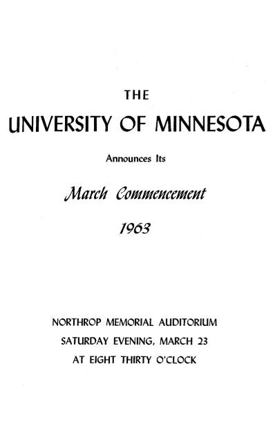 Order 0/ events - University of Minnesota Digital Conservancy