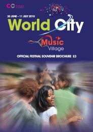 OFFICIAL FESTIVAL SOUVENIR BROCHURE £3 - Cultural Co ...