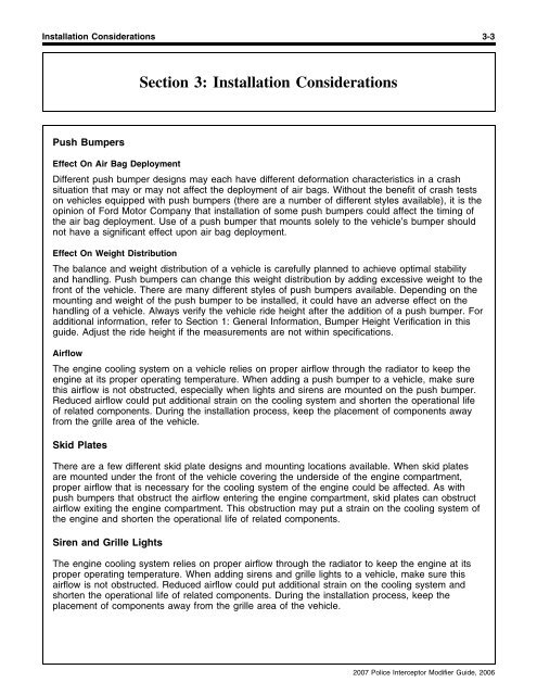 2007 Police Interceptor Modifier Guide - Digital Ally, Inc.