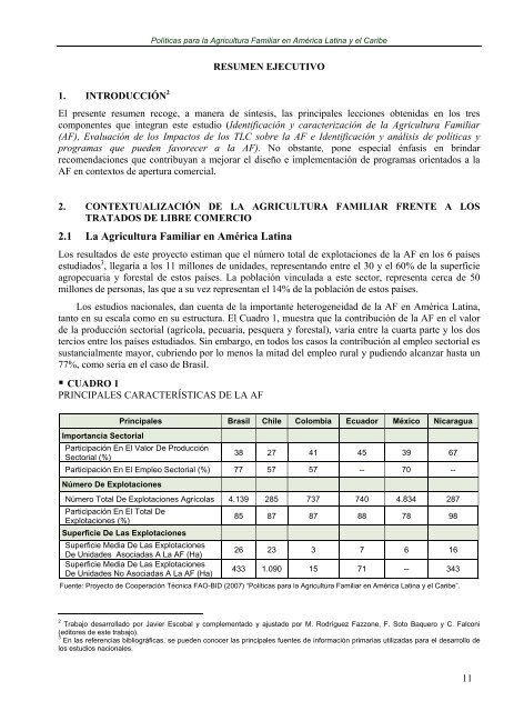 polÃ­ticas para la agricultura familiar en amÃ©rica latina y el ... - RUTA