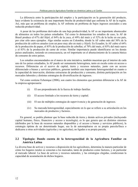 polÃ­ticas para la agricultura familiar en amÃ©rica latina y el ... - RUTA