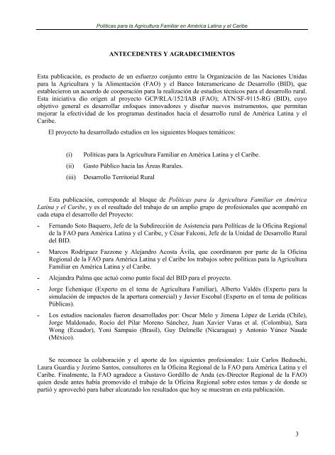 polÃ­ticas para la agricultura familiar en amÃ©rica latina y el ... - RUTA