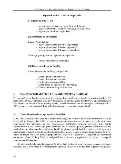 polÃ­ticas para la agricultura familiar en amÃ©rica latina y el ... - RUTA