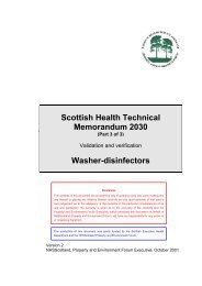 SHTM 2030 Washer Disinfectors Part 3 - Health Facilities Scotland