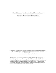 Global Status and Trends in Intellectual Property Claims: Genomics ...