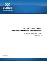 QLogic 12000 Series InfiniBand Switches and Directors