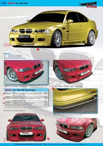 144 BMW 3er E46 M3 BMW 3er E46 M3 Spoilerlippe