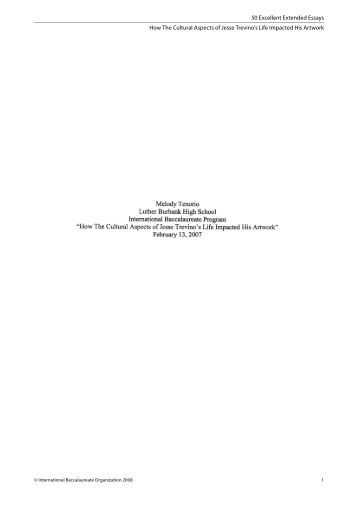 ib extended essay topics