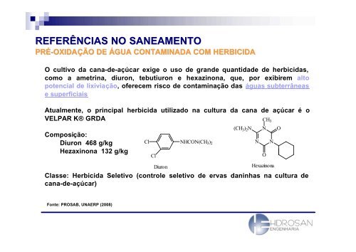 DiÃ³xido de cloro no tratamento da Ã¡gua - Sabesp