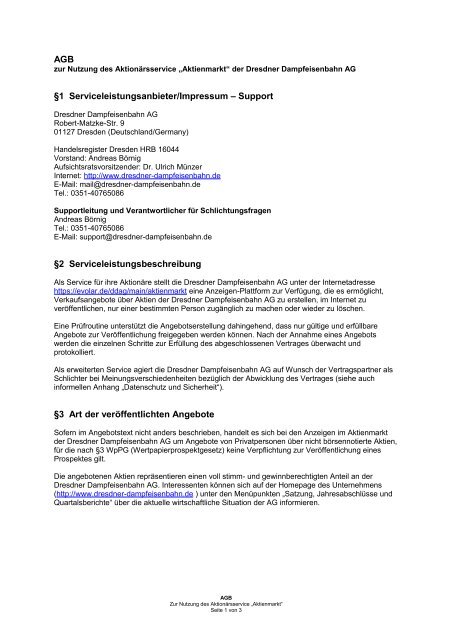 download als pdf - Dresdner Dampfeisenbahn Aktiengesellschaft