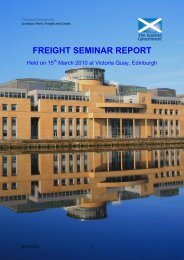 Freight seminar report - Transport Scotland