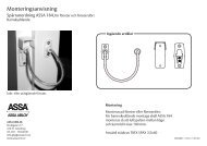 Monteringsanvisning - ASSA OEM