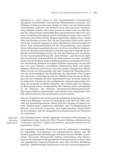 Jahresbericht 2001/2002 - Fritz Thyssen Stiftung