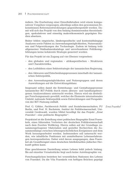 Jahresbericht 2001/2002 - Fritz Thyssen Stiftung