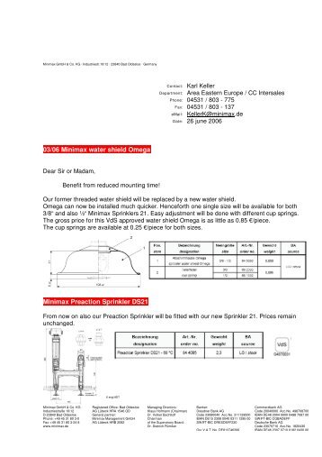 Newsletter 03/06 PDF - Minimax Viking SupplyNet GmbH & Co. KG
