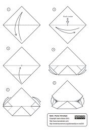 Pinch center 1 2 3 4 5 6 - Origami Tessellations