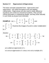 eigenvectors and eigenvalues